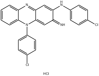 氯苯吩嗪环合物盐酸盐 结构式