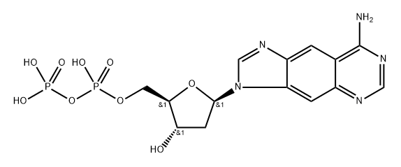 2'-deoxy-lin-benzoadenosine diphosphate 结构式