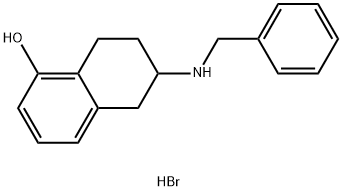 6-(benzylamino)-5,6,7,8-tetrahydronaphthalen-1-ol hydrobromide 结构式