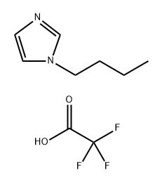 1-丁基味唑三氟乙酸盐 结构式