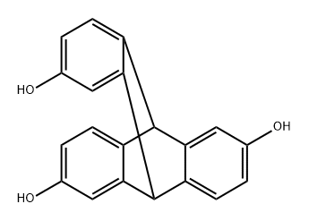2,6,14-三羟基三蝶烯 结构式