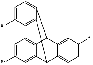 2,6,14-三溴三蝶烯 结构式