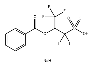 2-(苯甲酰基氧基)-1,1,3,3,3-五氟丙烷-1-磺酸钠 结构式