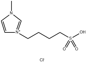 1-丁基磺酸-3- 甲基味唑氯盐 结构式
