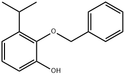 2-(benzyloxy)-3-isopropylphenol 结构式