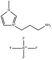 1-胺丙基-3-甲基咪唑四氟硼酸盐 结构式