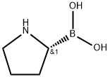 (R)-吡咯烷-2-基硼酸 结构式