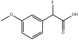 2-氟-2-(3-甲氧基苯基)乙酸 结构式