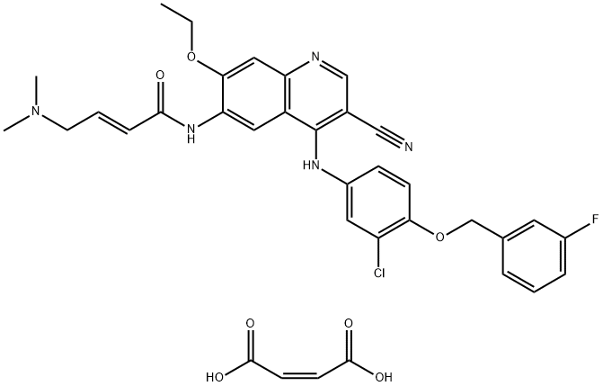 化合物 HKI-357 DIMALEATE 结构式