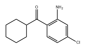 (2-氨基-4-氯苯基)(环己基)甲酮 结构式