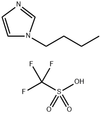 1-丁基咪唑三氟甲烷磺酸盐 结构式