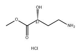 methyl (2R)-4-amino-2-hydroxybutanoate
hydrochloride 结构式