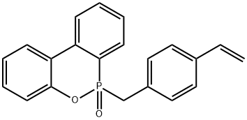 6H-二苯并[C,E][1,2]氧杂磷菲,6-[(4-乙烯基苯基)甲基]-6-氧化物 结构式