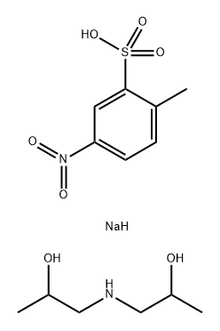 Benzenesulfonic acid, 2-methyl-5-nitro-, alk. cond. products, sodium salts, compds. with diisopropanolamine 结构式