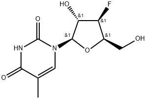 3'-Deoxy-3'-fluoro-5-methyl-xylo-uridine 结构式