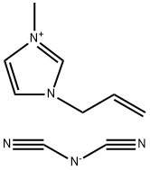 1-烯丙基-3-甲基咪唑二腈胺盐 结构式