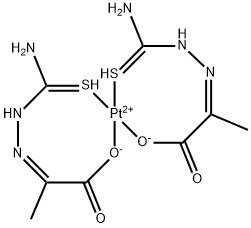 pyruvic acid thiosemicarbazone-platinum complex 结构式