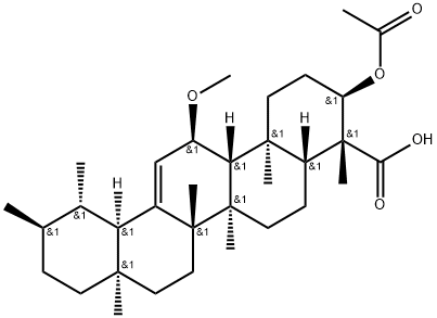 乙酰11Α-甲氧基-Β-乳香酸 结构式