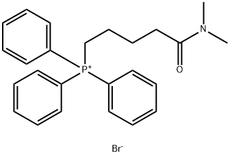 [5-(Dimethylamino)-5-oxopentyl](triphenyl)phosphonium bromide 结构式