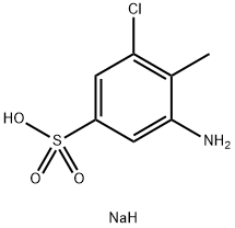 2-氯-4-氨基甲苯-5-磺酸钠 结构式