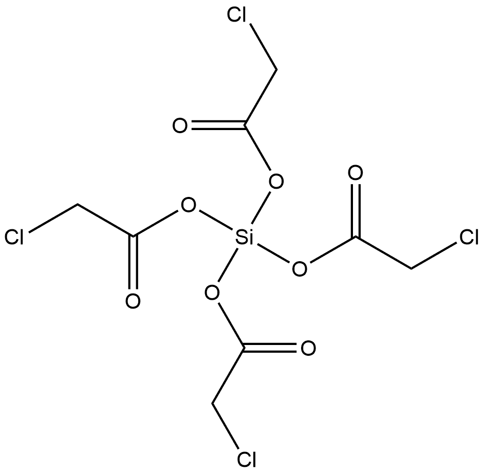 Acetic acid, 2-chloro-, anhydride with silicic acid (H4SiO4) (4:1) 结构式