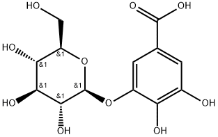 Gallic acid 3-O-beta-D-glucopyranoside, Min. 95% 结构式