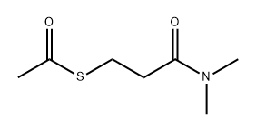 S-(3-(二甲基氨基)-3-氧代丙基)硫代乙酸酯 结构式