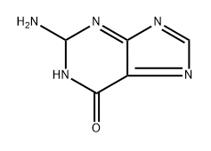 6H-Purin-6-one,  2-amino-1,2-dihydro-,  radical  ion(1-) 结构式
