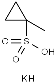 1-甲基)环丙基-1-磺酸钾 结构式