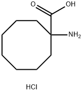 Cyclooctanecarboxylic acid, 1-amino-, hydrochloride (1:1) 结构式