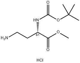 Boc-Dab-Ome Hydrochloride 结构式