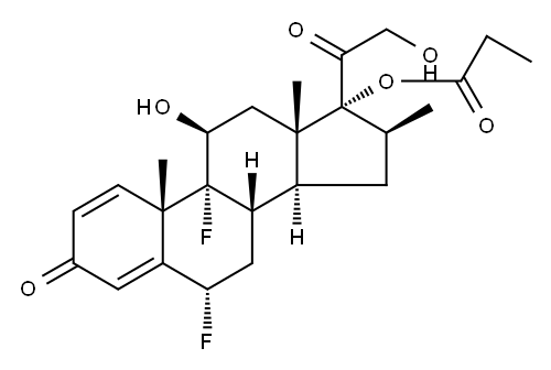 Diflorasone 17-propionate 结构式