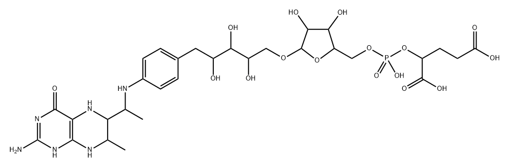 5,6,7,8-tetrahydromethanopterin 结构式