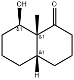 1(2H)-Naphthalenone, octahydro-8-hydroxy-8a-methyl-, (4aalpha,8alpha,8 aalpha)- 结构式