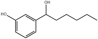 Benzenemethanol, 3-hydroxy-α-pentyl- 结构式