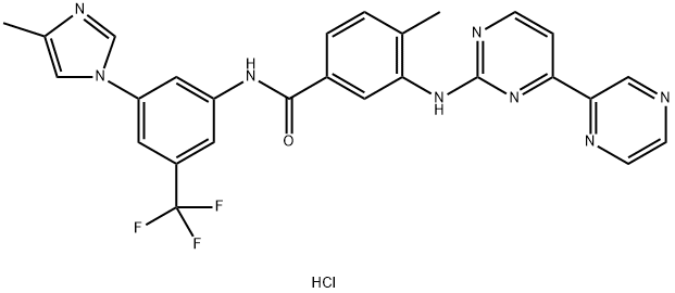 RADOTINIB DIHYDROCHLORIDE 结构式