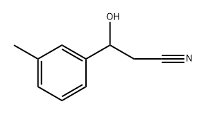 3-羟基-3-(间甲苯基)丙腈 结构式