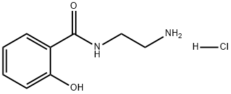 Benzamide, N-(2-aminoethyl)-2-hydroxy-, hydrochloride (1:1) 结构式