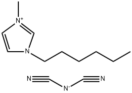 1-己基-3-甲基咪唑二氰胺盐 结构式