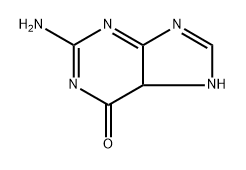 6H-Purin-6-one,  2-amino-1,5-dihydro-,  radical  ion(1-) 结构式