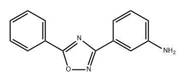 3-(5-Phenyl-1,2,4-oxadiazol-3-yl)aniline 结构式