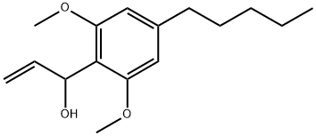 Benzenemethanol, α-ethenyl-2,6-dimethoxy-4-pentyl- 结构式