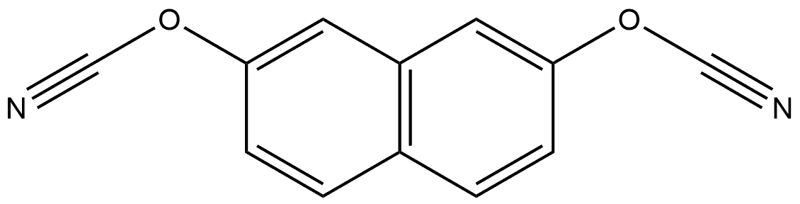 Cyanic acid, C,C'-2,7-naphthalenediyl ester 结构式