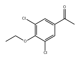 1-(3,5-Dichloro-4-ethoxyphenyl)ethanone 结构式