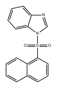 1-(萘-1-基磺酰基)-1H-苯并[D]咪唑 结构式