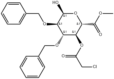 methyl 2,3-di-O-benzyl-4-O-chloroacetyl-D-glucopyranuronate 结构式