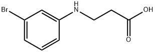 β-Alanine, N-(3-bromophenyl)- 结构式
