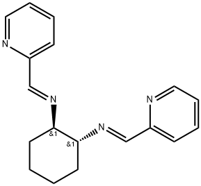1,2-Cyclohexanediamine, N1,N2-bis(2-pyridinylmethylene)-, [N(E),N(E),1R,2R]- 结构式