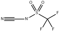 Methanesulfonamide,  N-cyano-1,1,1-trifluoro-,  ion(1-) 结构式