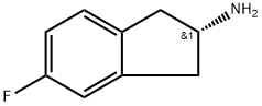1H-INDEN-2-AMINE, 5-FLUORO-2,3-DIHYDRO-, (2S) 结构式